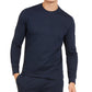 Alfani Mens Pinstripe Stretch Crew Sweatshirt Navy L