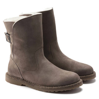 Birkenstock - Bota feminina de cano médio em pele de carneiro Uppsala