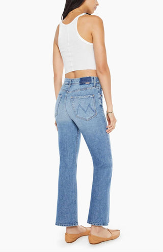 Mãe - Calça Jeans Scooter com Cano Alto e Perna Larga