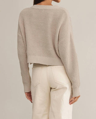 Z Supply - Cardigan curto com decote em V Fleur