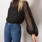 Sanctuary - Sheer Volume Metallic Blouse