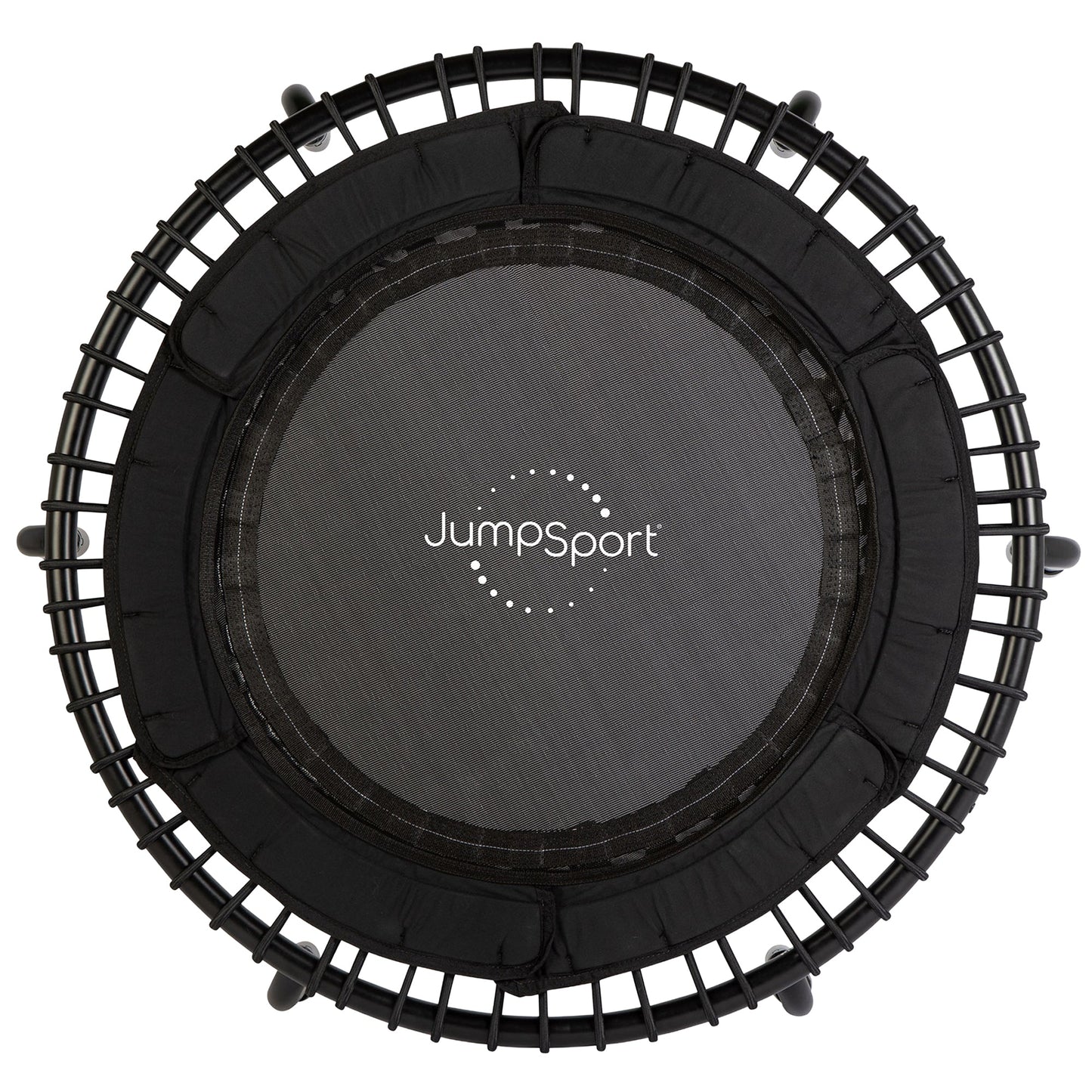 JumpSport 250 Workout Rebounder para adultos, mini trampolim fitness de 39", preto