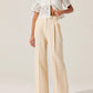 Astr - Bryony Linen Blend Pleated Pants