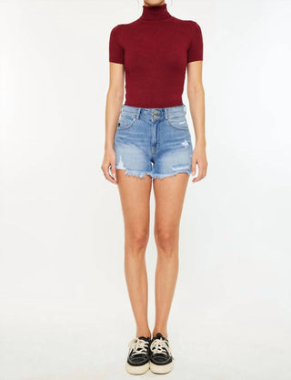 Kancan - Shorts Mom Hazel de Cintura Alta