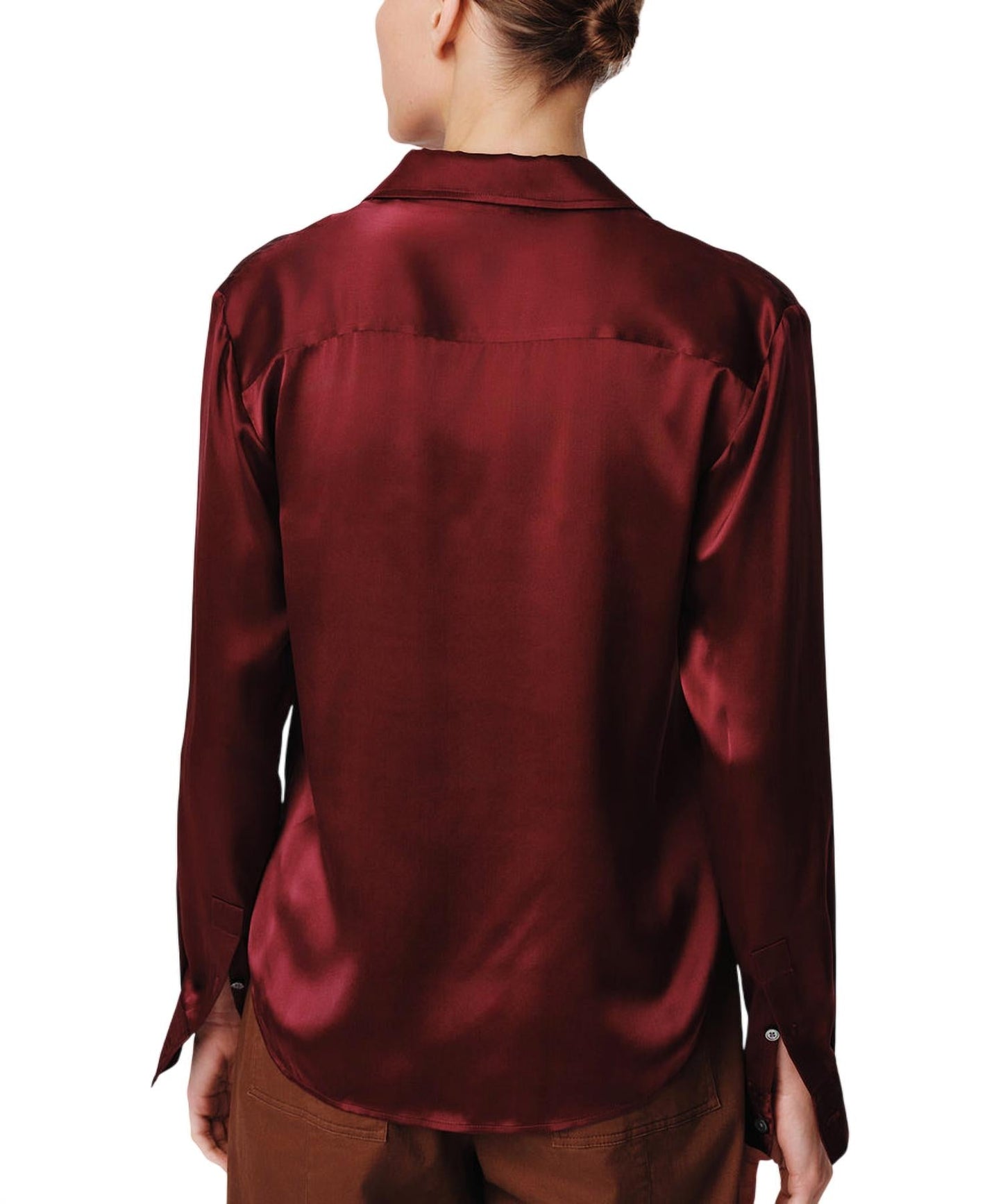 Atm - Silk Charmeuse Classic Shirt