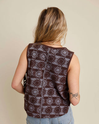 Free People - Top com amarração lateral Faded Gardens