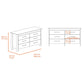 Canaan 2-Piece Bedroom Set, Armoire + Dresser, White