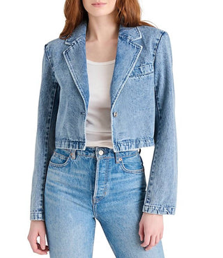 Steve Madden - Blazer curto com lapela Tarin