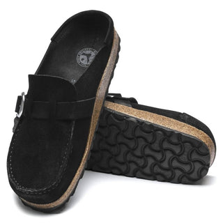 Birkenstock - Tamanco Buckley Camurça Feminino - Regular/Largo