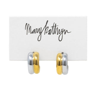 Mary Kathryn Designs - Women After Midnight Two Toned Huggies