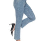 Joseph Ribkoff - Animal Pattern Straight Jeans