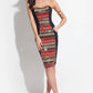Rachel Allan - Fully Beaded Knee-length Jersey Dress