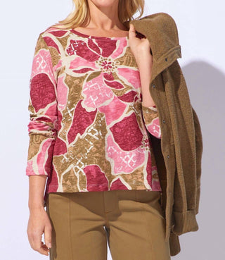 Habitat - Decoupage Floral Stepped Hem Tee
