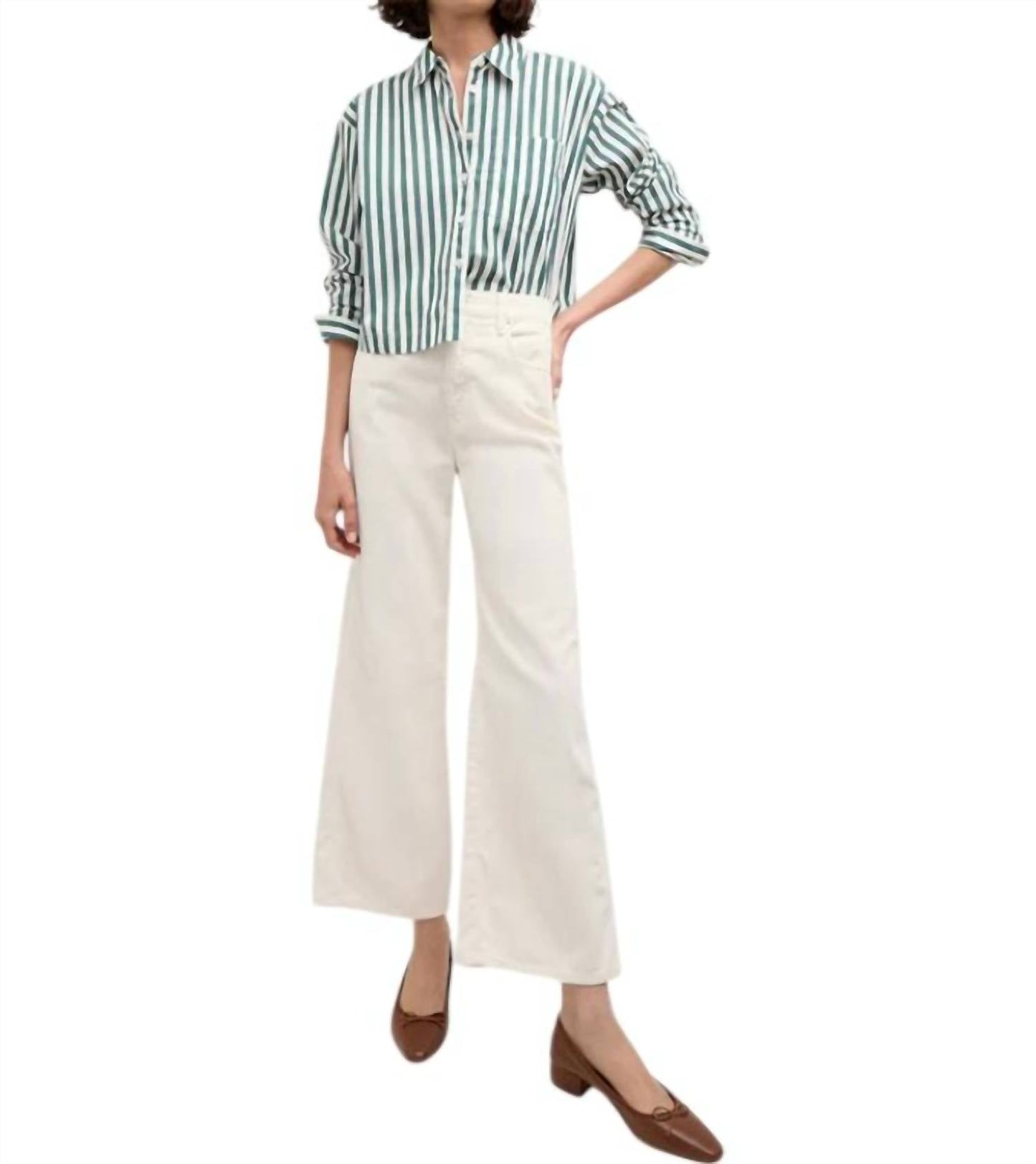 Veronica Beard - Taylor Cropped High Wide Leg Cord Pants