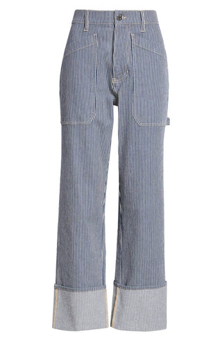 Veronica Beard - Calça Jeans Dylan de Cintura Alta e Perna Reta