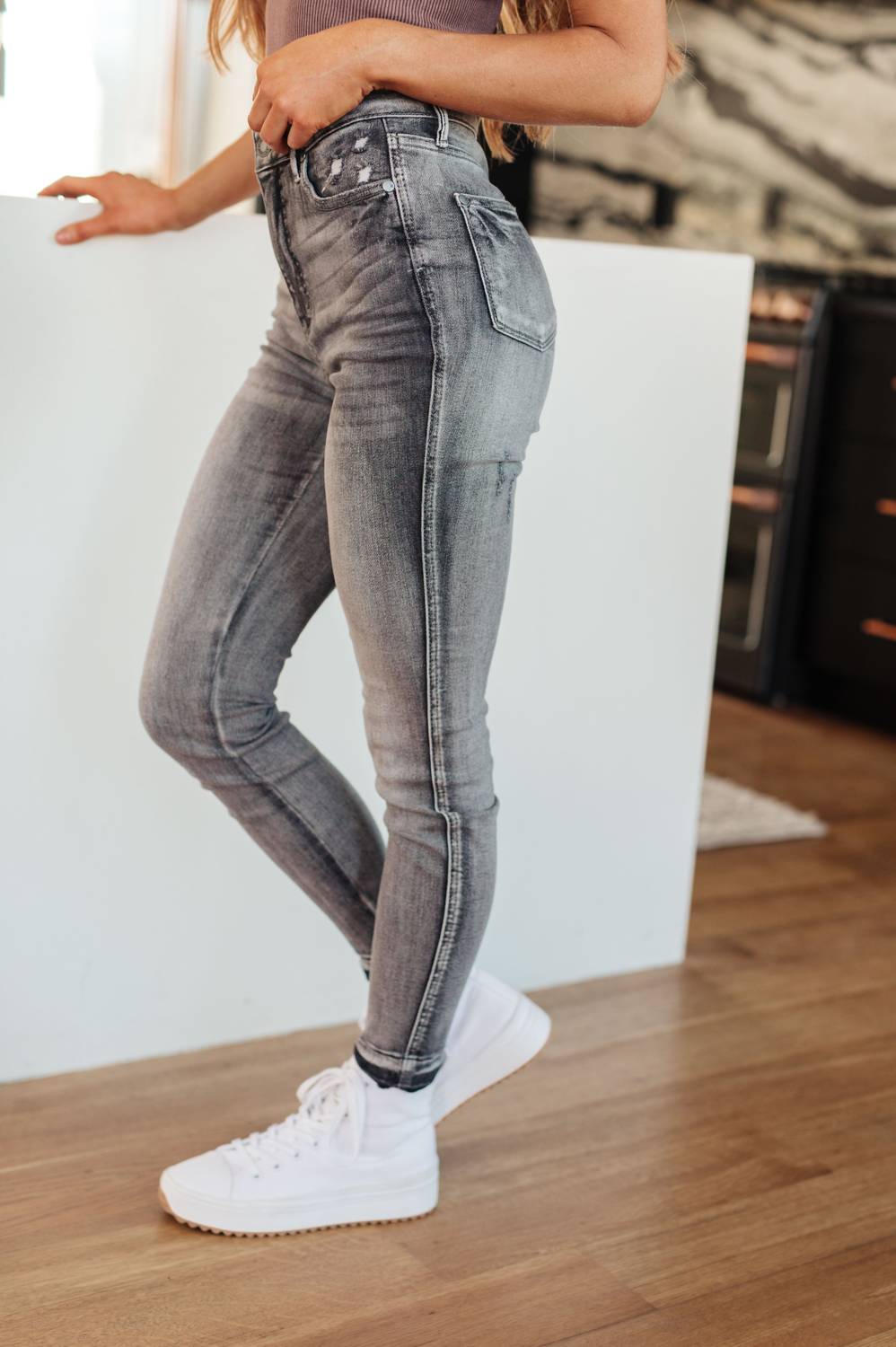 Judy Blue - High Waist Tummy Control Release Hem Skinny Jeans