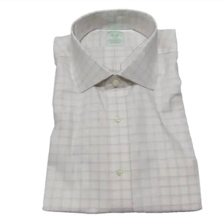 Brooks Brothers - Camisa Masculina de Manga Longa Elástica e Anti-Passe