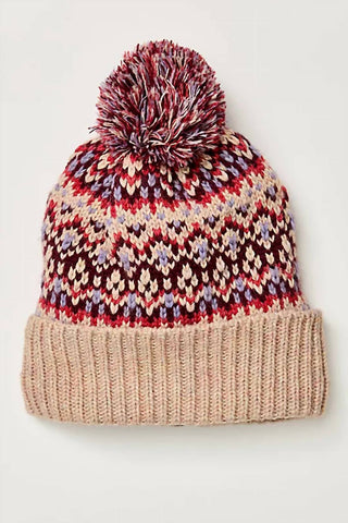 Free People - First Frost Fairisle Pom Hat