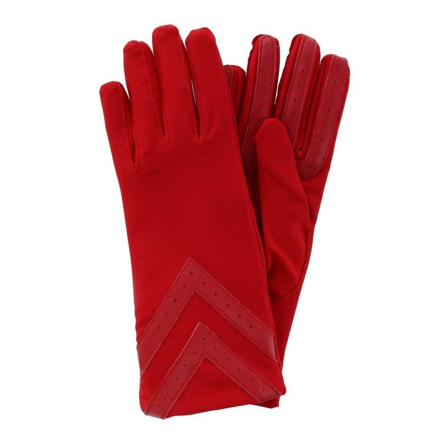 Isotoner - Women's Spandex 3-Button Length Chevron Gloves