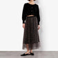 Apricot - Leopard Tulle Skirt