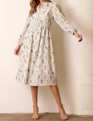 Baevely By Wellmade - Rosie Floral V-neck Dress