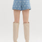 Entro - Bow Denim High Waist Shorts