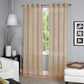Elrene Home Fashions Latique Sheer Curtain 52" x 84" Taupe
