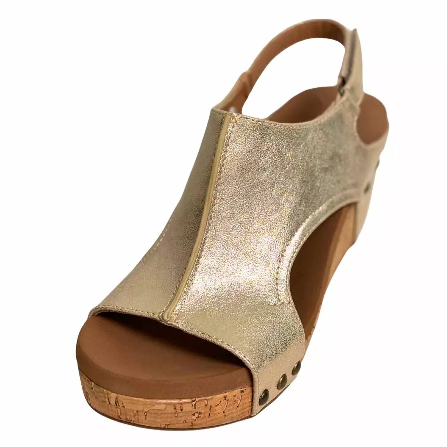 Corkys Footwear - Women's Carley Faux Leather Wedge Sandal