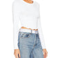 Lna - Arya Ribbed Long Sleeve Top