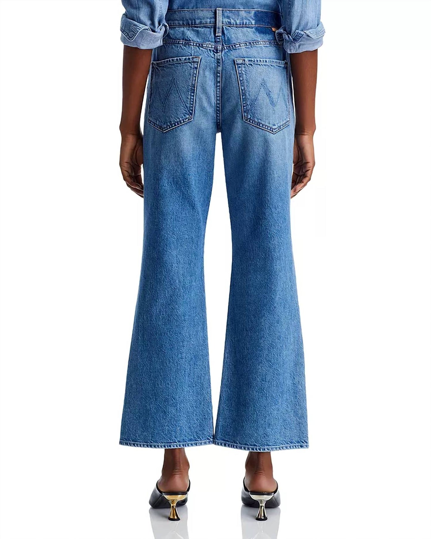 Mother - Bookie Flooded Wide Leg Jeans