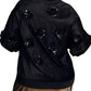 Eva Franco - Velvet Floral Embroidered Bomber Jacket