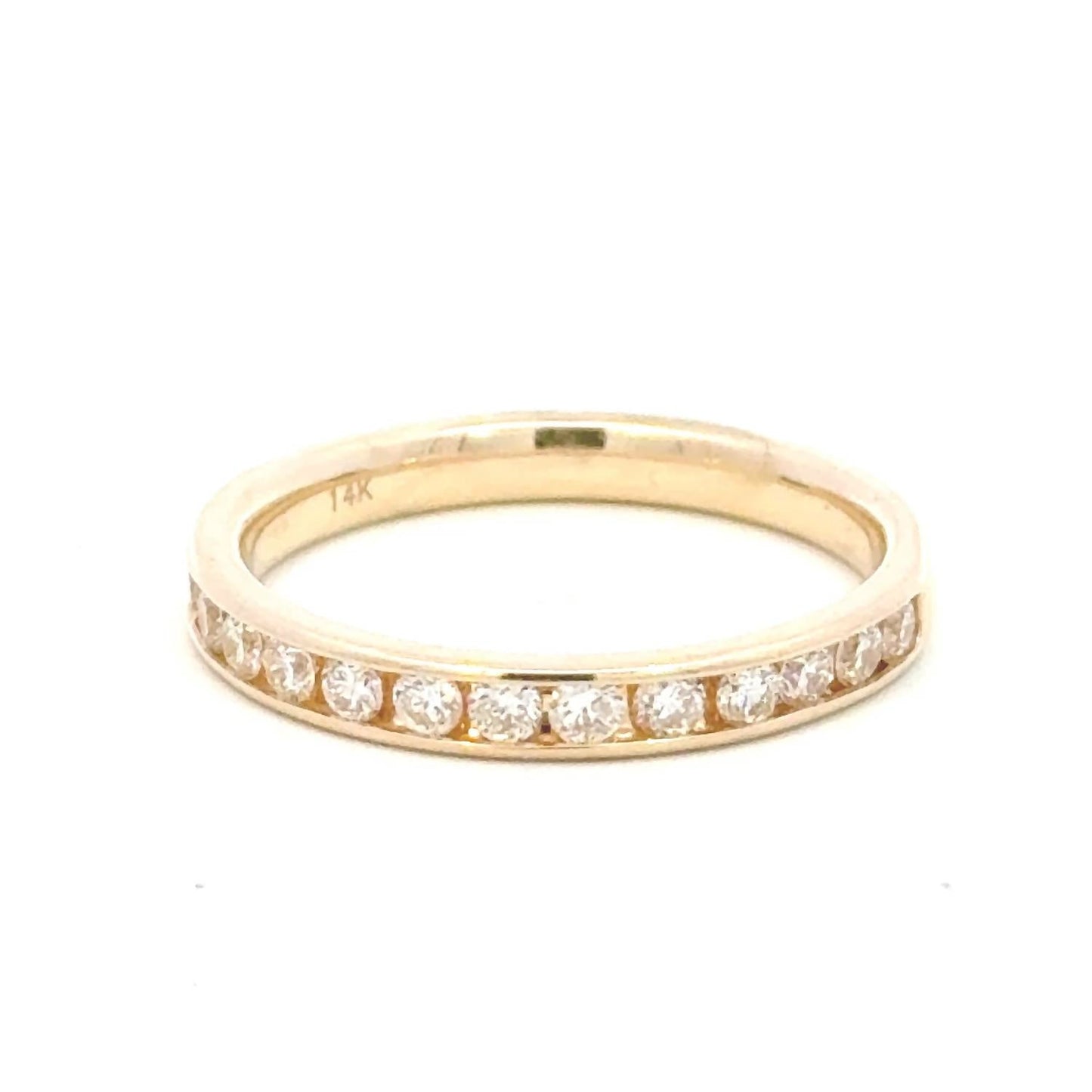 Aamiaa - 0.52 Carat Natural Diamond Round Brilliant Channel Band