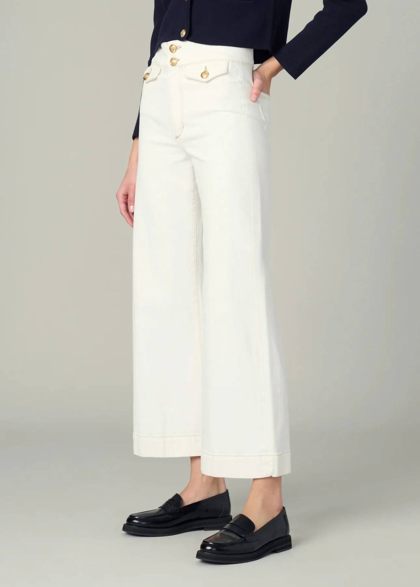 Joe'S Jeans - Ellia Wide Leg Ankle Jeans