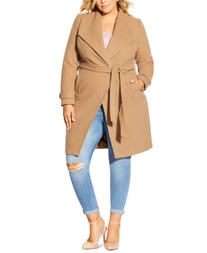 City Chic Plus Size So Chic Belted Coat