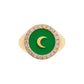 Eye M - Women's Moon Crystal Chevalier Ring