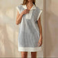 Bucketlist - Zip-up Textured Mini Dress