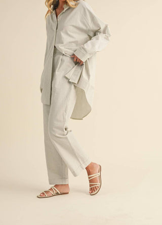 Klesis - Ali Long Oversized Shirt & Pants Set