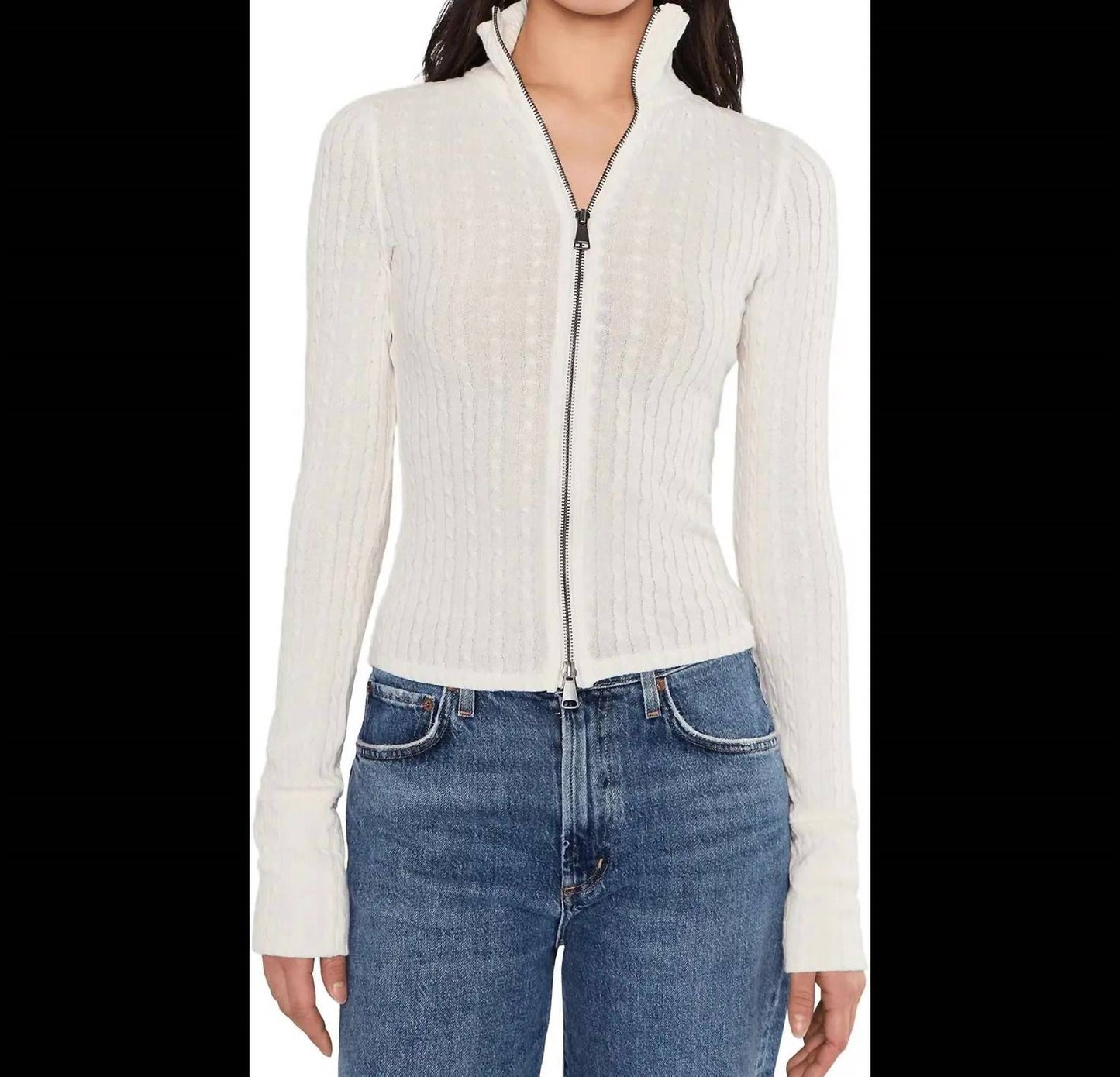 Free People - Brunch Girl Zip Up Top