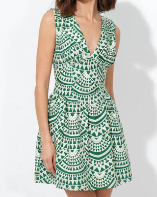 Adelyn Rae - Vestido curto de crochê com debrum de algodão Maris