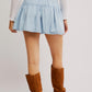 Free People - Roselle Denim Mini Skirt