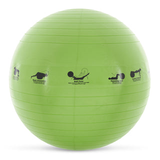 Bola de exercício de estabilidade autoguiada inteligente Prism Fitness de 23 polegadas, verde