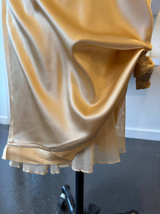 Brazeau Tricot - Women's Silk Charmeuse Racer Back Midi Dress