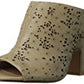 Nicole Women's Loopey Mule Taupe Tamanho 8 B(M) EUA