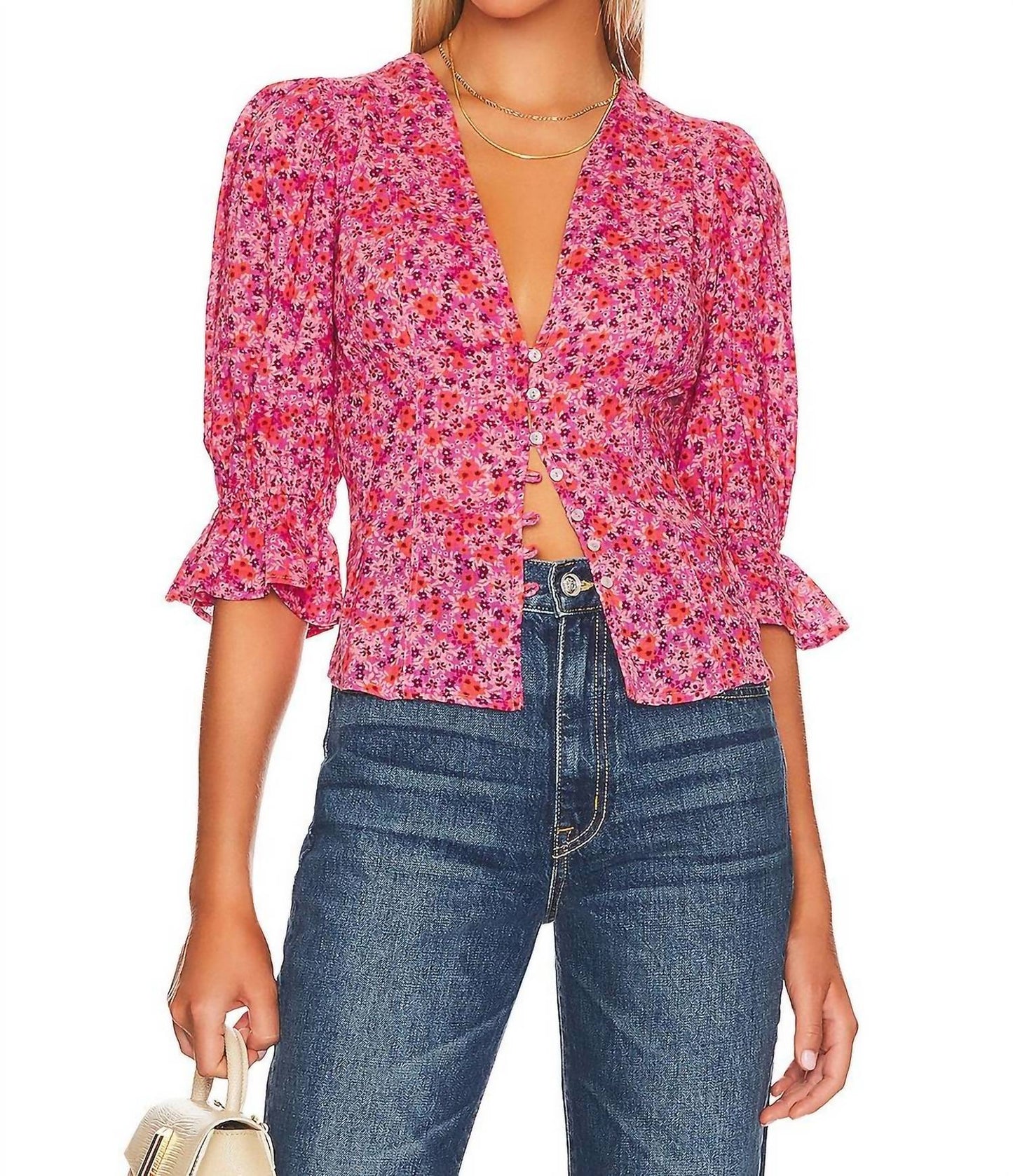 Free People - I Found You Printed Top