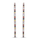 2.24 Carat Genuine Multi Sapphire .925 Sterling Silver Earrings