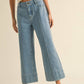 Miou Muse - Wide Hem Denim Pants