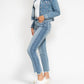Judy Blue - Side Panel Fray Hem Cropped Jeans