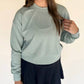 Liquid Energy Apparel - Modal Oversized Cropped Crew Sweatshirt