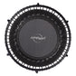 Trampolim de fitness leve para ambientes internos JumpSport 350 de 39", preto com estrutura branca