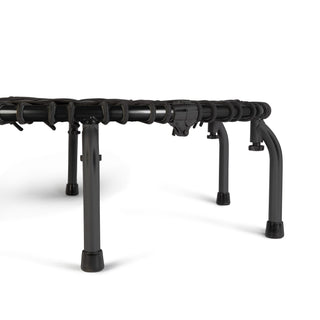 JumpSport 350f Trampolim de fitness dobrável leve de 39 polegadas para ambientes internos, preto